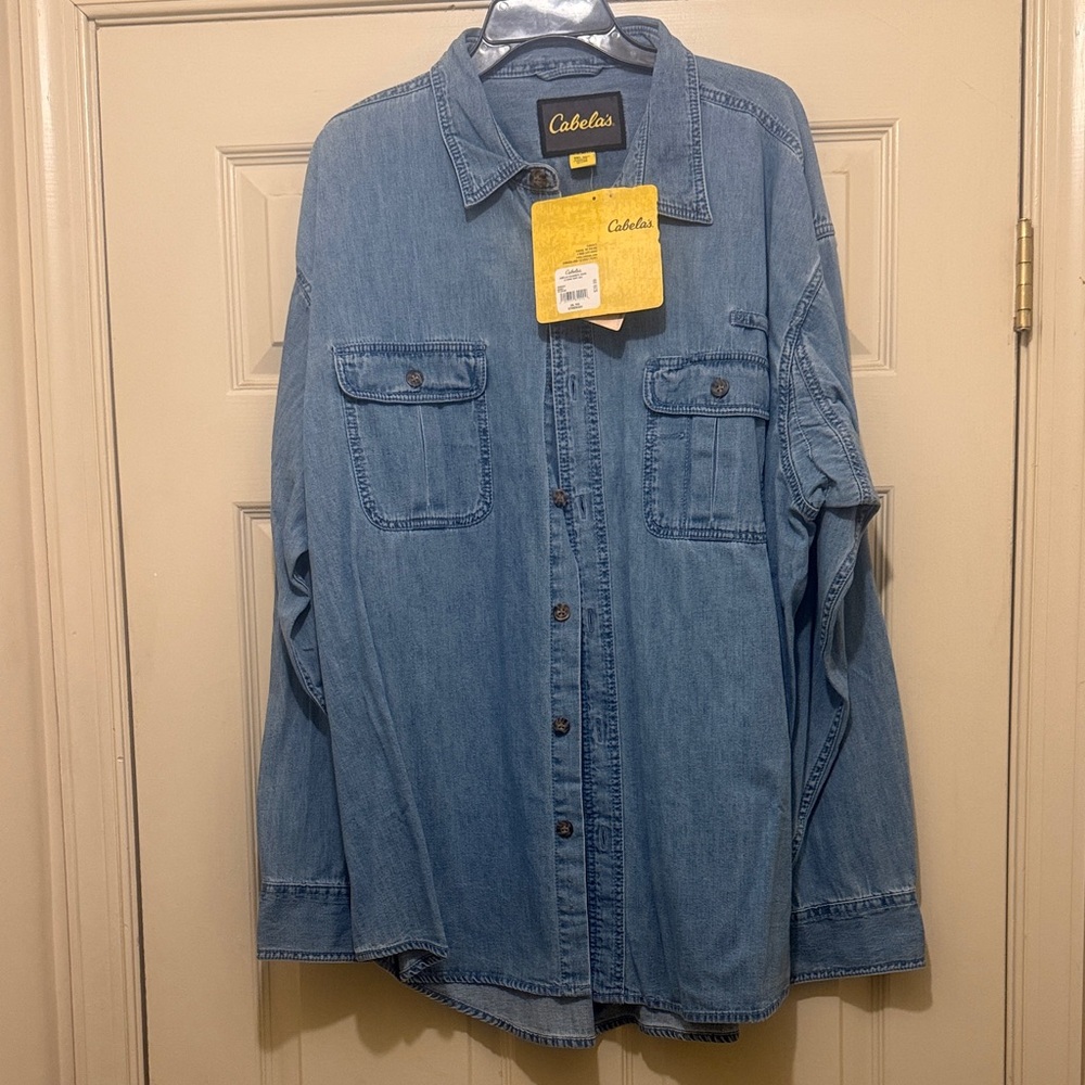 Cabela's Blue Lightweight Shirt Jacket